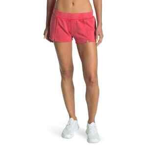 Z By Zella Women's Embody Washed Knit Shorts In Red Hibiscus Size S